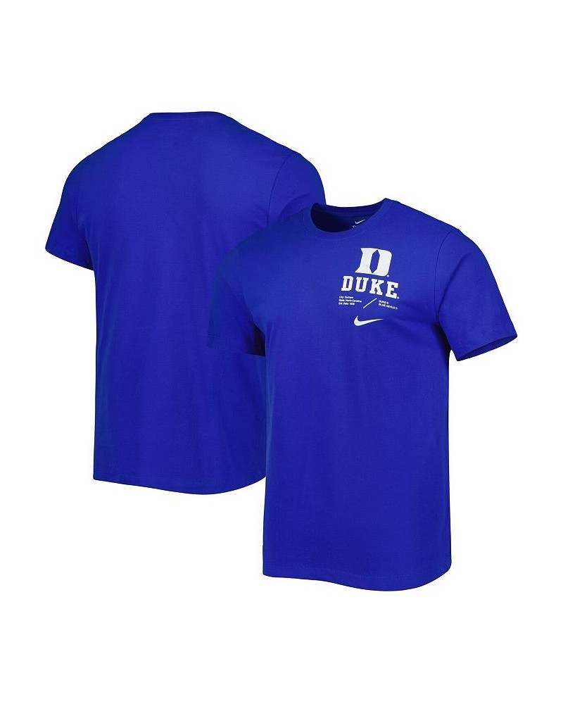 Men's Royal Duke Blue Devils Team Practice Performance T-shirt $17.28 T-Shirts