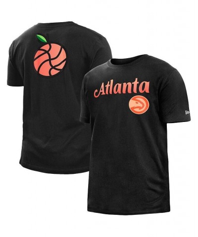 Men's Black Atlanta Hawks 2022/23 City Edition Brushed Jersey T-shirt $24.48 T-Shirts