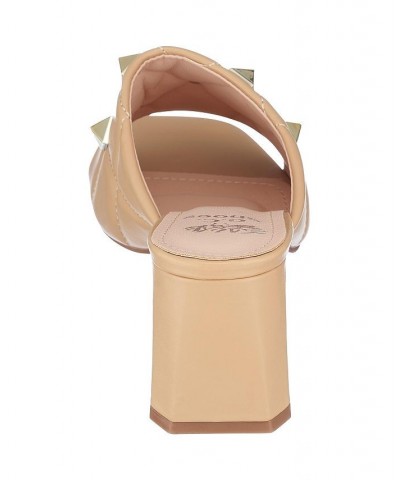 Women's Alexis Slide Sandals Tan/Beige $40.00 Shoes