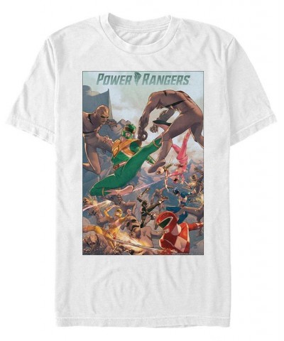 Men's Melee Poster Short Sleeve Crew T-shirt White $18.89 T-Shirts