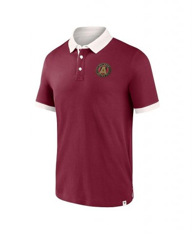 Men's Branded Red Atlanta United FC Second Period Polo Shirt $27.00 Polo Shirts