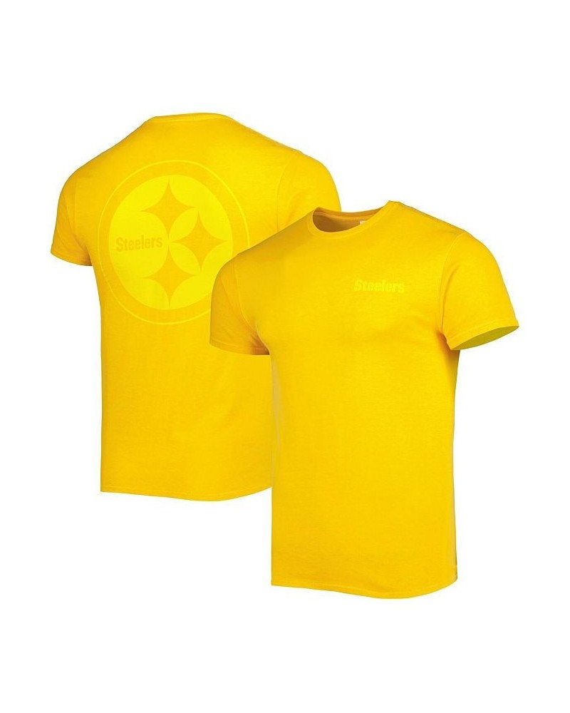 Men's Gold Pittsburgh Steelers Fast Track Tonal Highlight T-shirt $28.32 T-Shirts