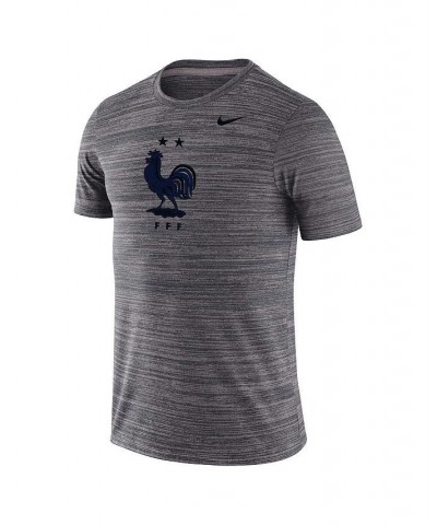 Men's Gray France National Team Primary Logo Velocity Legend Performance T-shirt $25.49 T-Shirts