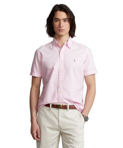 Men's Classic Fit Short Sleeve Oxford Shirt PD02 $42.50 Shirts