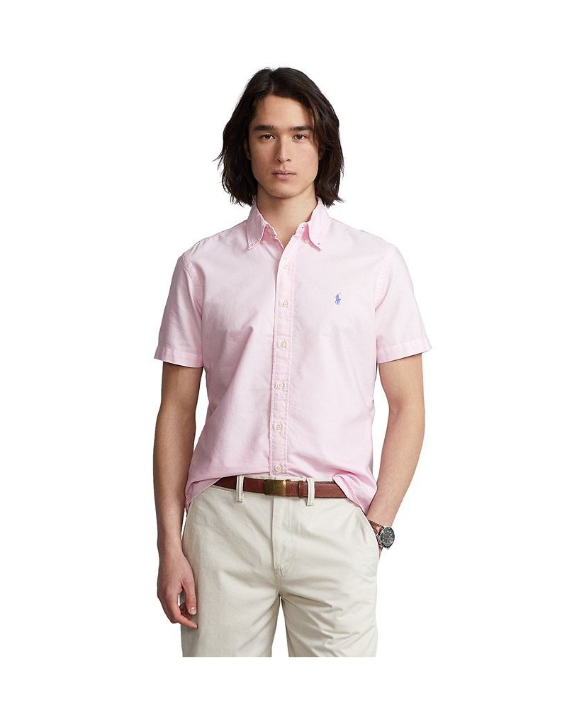 Men's Classic Fit Short Sleeve Oxford Shirt PD02 $42.50 Shirts