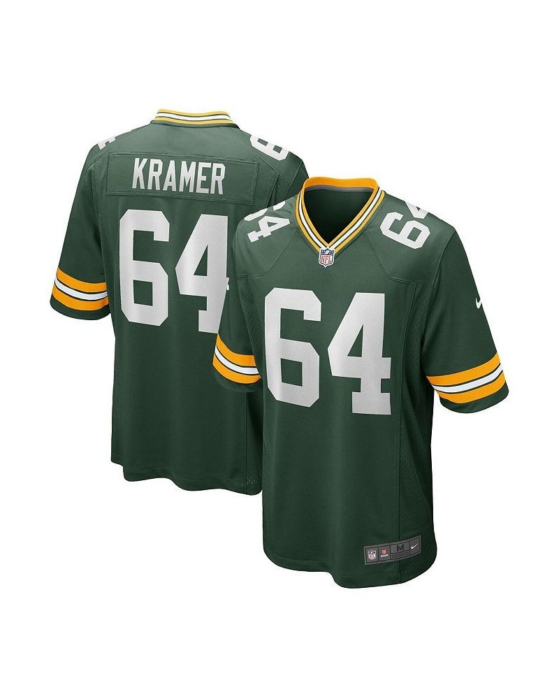 Men's Jerry Kramer Green Green Bay Packers Game Retired Player Jersey $38.52 Jersey