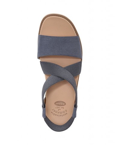 Women's Islander Ankle Strap Sandals Blue $37.80 Shoes