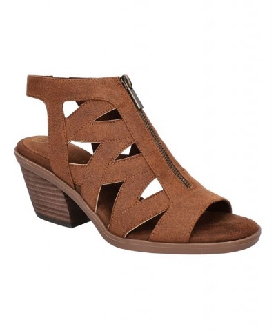 Women's Jovanah Block Heel Sandals PD04 $43.00 Shoes