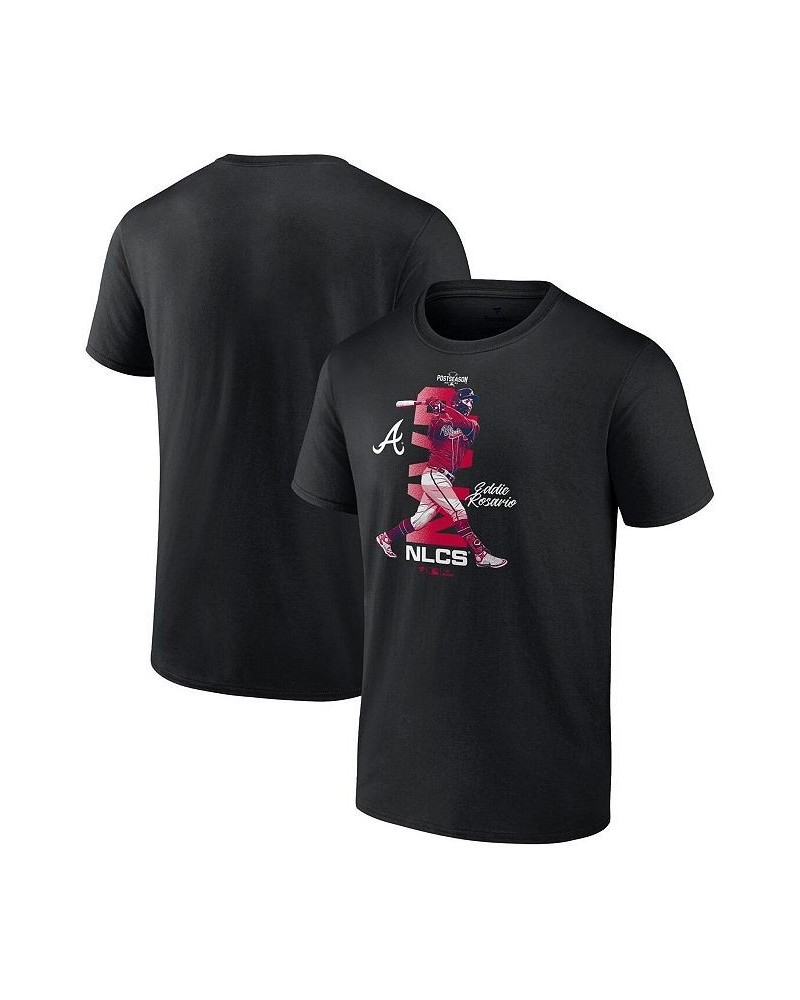 Men's Eddie Rosario Black Atlanta Braves 2021 National League Champions MVP T-shirt $16.20 T-Shirts