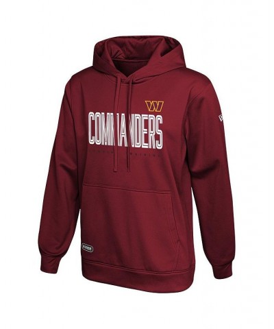 Men's Burgundy Washington Commanders Combine Authentic Huddle Up Pullover Hoodie $22.56 Sweatshirt