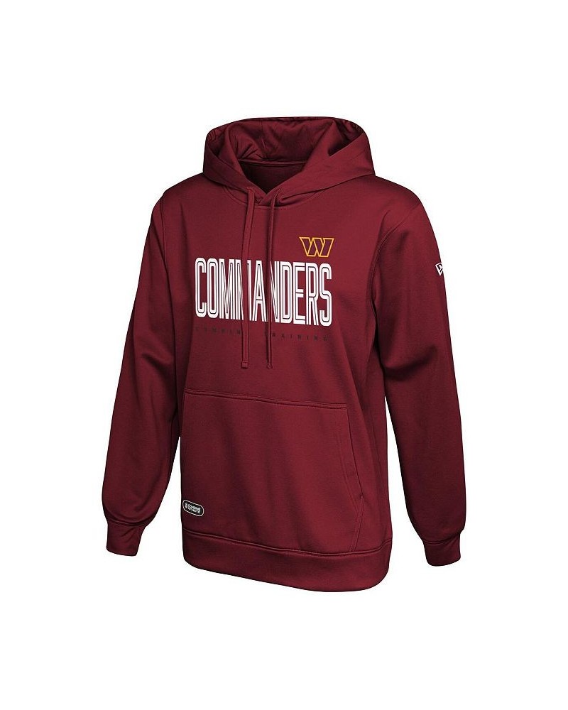 Men's Burgundy Washington Commanders Combine Authentic Huddle Up Pullover Hoodie $22.56 Sweatshirt