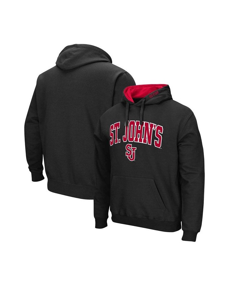 Men's Black St. Johns Red Storm Arch and Logo Pullover Hoodie $21.92 Sweatshirt