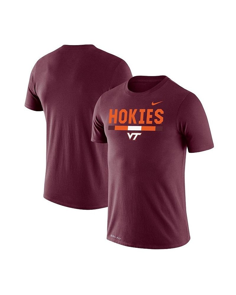 Men's Maroon Virginia Tech Hokies Team Dna Legend Performance T-shirt $21.00 T-Shirts