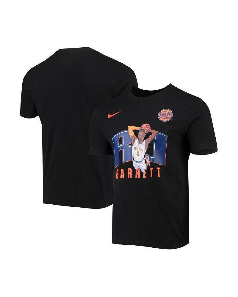 Men's RJ Barrett Black New York Knicks Hero Performance T-shirt $16.20 T-Shirts