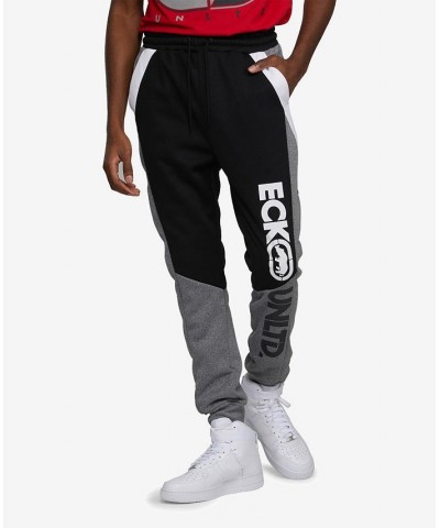 Men's Big and Tall Color Block Smooth Curves Fleece Jogger PD03 $36.72 Pants