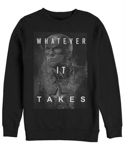 Marvel Men's Avengers Endgame Whatever It Takes, Crewneck Fleece Black $27.50 Sweatshirt