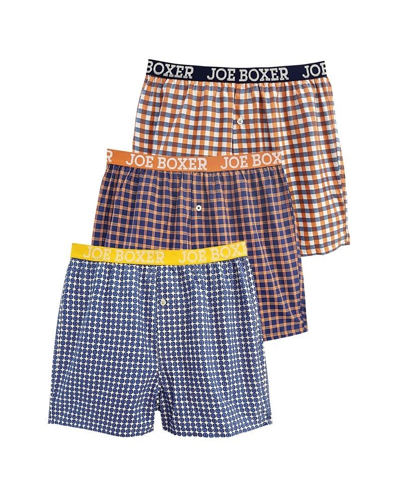 Men's Plaid Licky Woven Boxers, Pack of 3 $21.12 Underwear