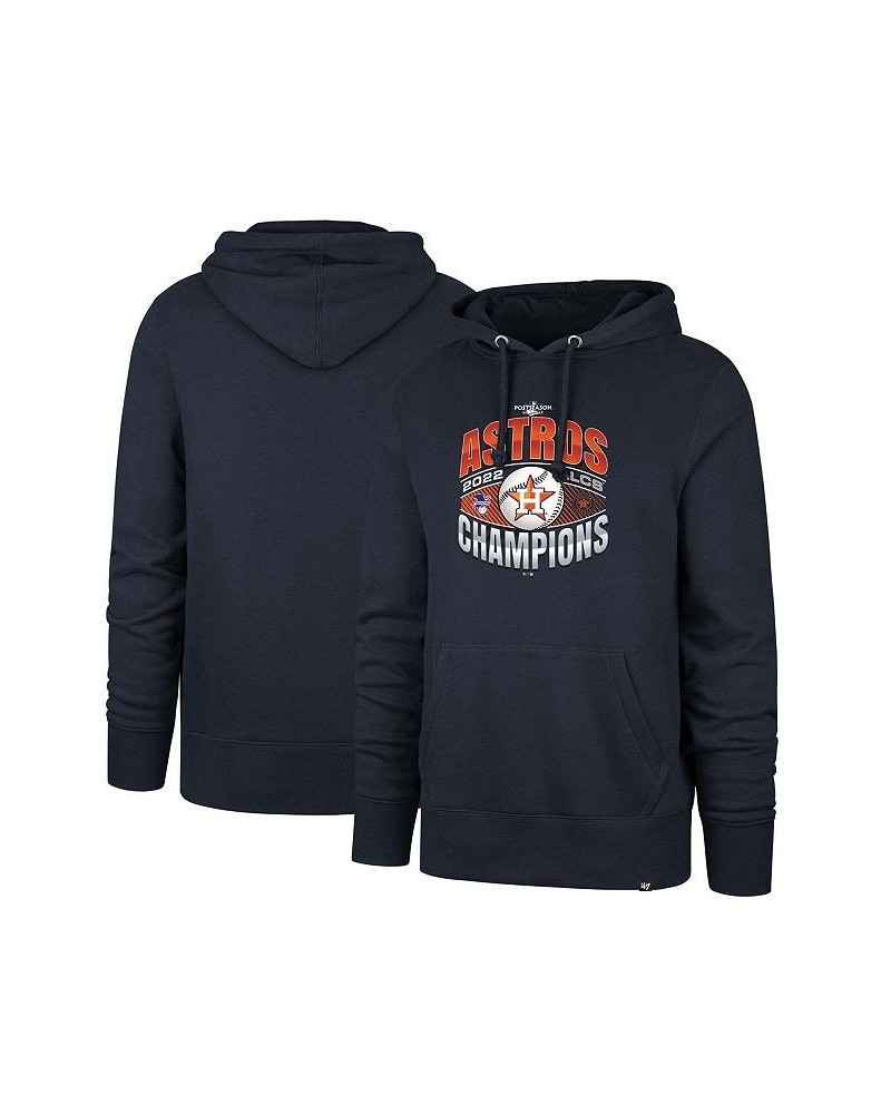 Men's Navy Houston Astros 2022 American League Champions Headline Pullover Hoodie $48.59 Sweatshirt