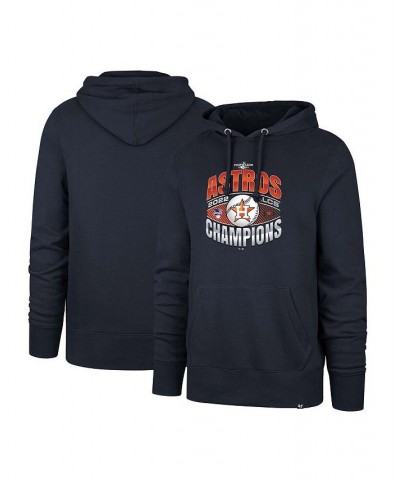 Men's Navy Houston Astros 2022 American League Champions Headline Pullover Hoodie $48.59 Sweatshirt