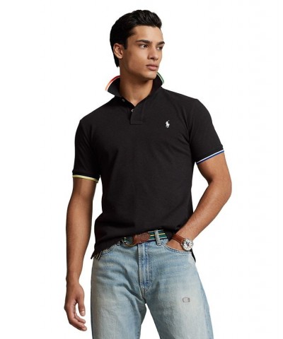 Men's Classic-Fit Mesh Polo Shirt Black $53.75 Polo Shirts