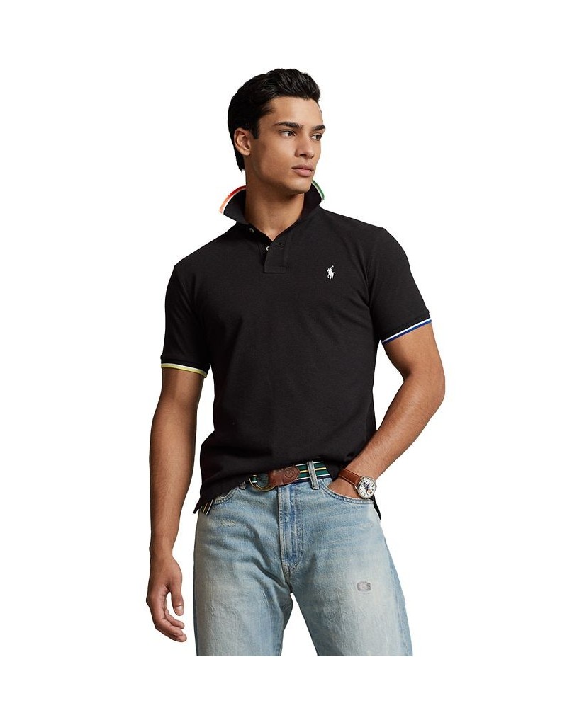 Men's Classic-Fit Mesh Polo Shirt Black $53.75 Polo Shirts