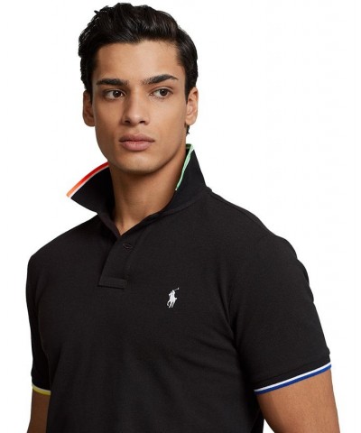 Men's Classic-Fit Mesh Polo Shirt Black $53.75 Polo Shirts