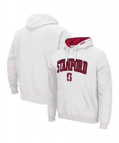 Men's White Stanford Cardinal Arch Logo 3.0 Pullover Hoodie $18.80 Sweatshirt