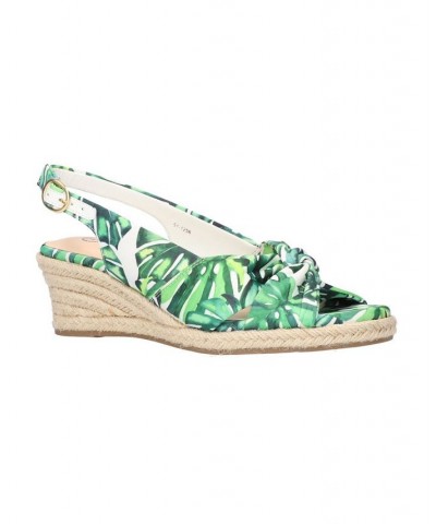 Women's Kimora Espadrille Wedge Sandals PD04 $29.20 Shoes