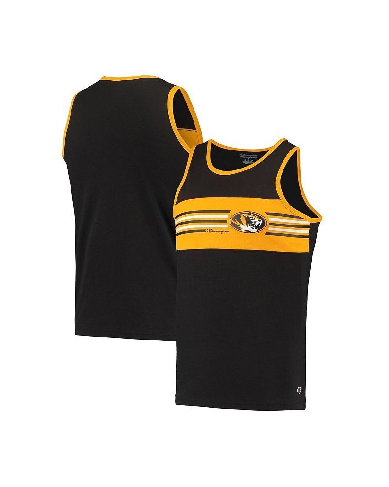 Men's Black Missouri Tigers Colorblock Tank Top $19.94 T-Shirts