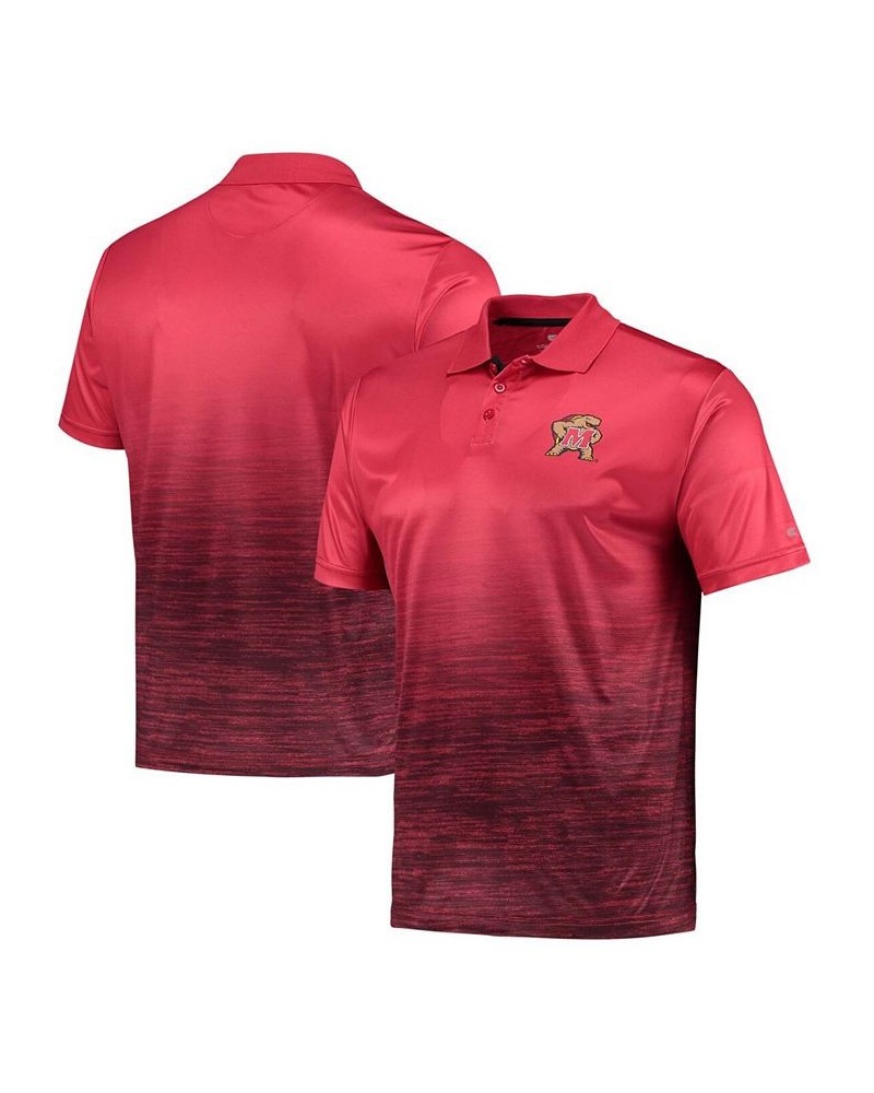 Men's Red Maryland Terrapins Marshall Polo $31.31 Polo Shirts