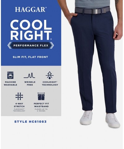 Cool Right Performance Flex Slim Fit Flat Front Pant String $23.10 Pants