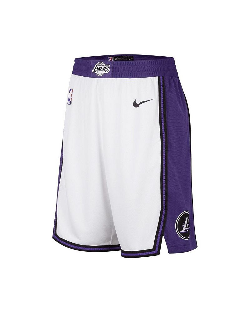 Men's White Los Angeles Lakers 2022/23 City Edition Swingman Shorts $39.26 Shorts