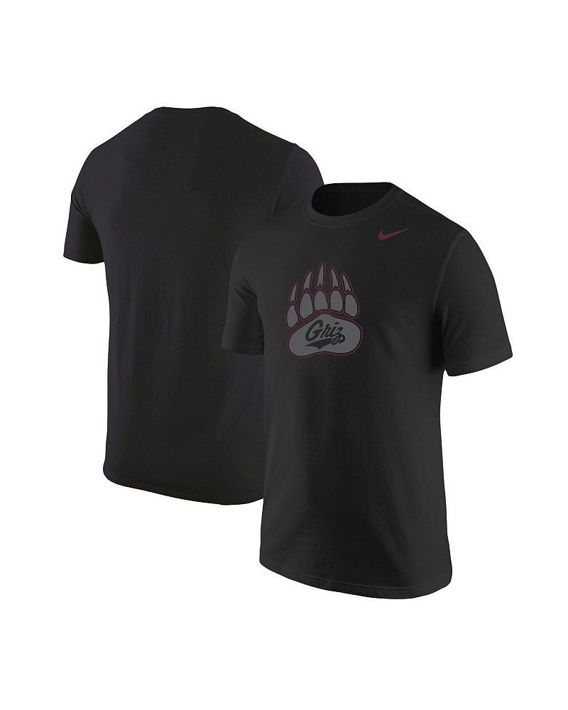 Men's Black Montana Grizzlies Logo Color Pop T-shirt $26.09 T-Shirts