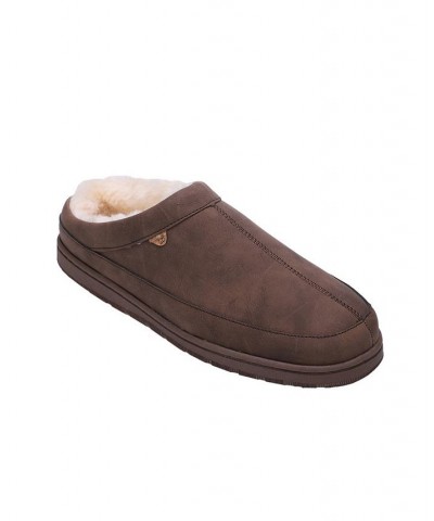 Men's Julian Clog Li Slipper Brown $35.39 Shoes