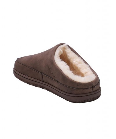 Men's Julian Clog Li Slipper Brown $35.39 Shoes