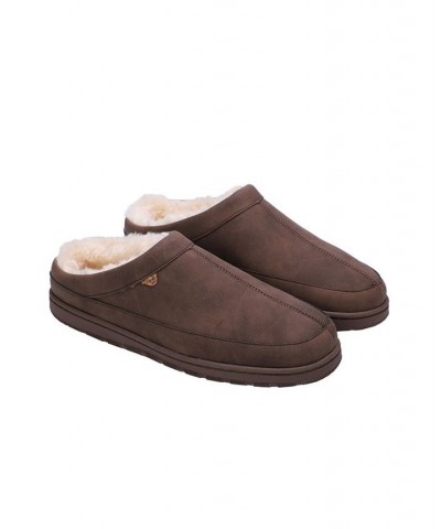 Men's Julian Clog Li Slipper Brown $35.39 Shoes