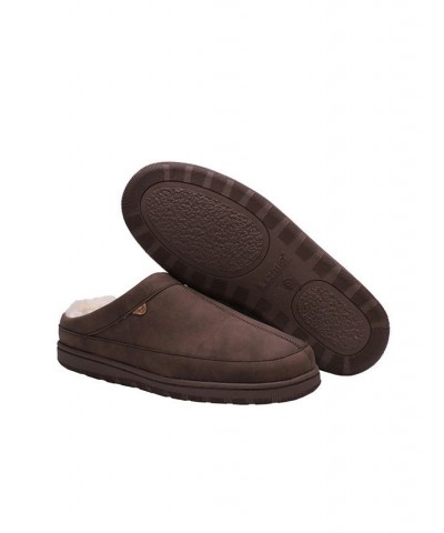 Men's Julian Clog Li Slipper Brown $35.39 Shoes