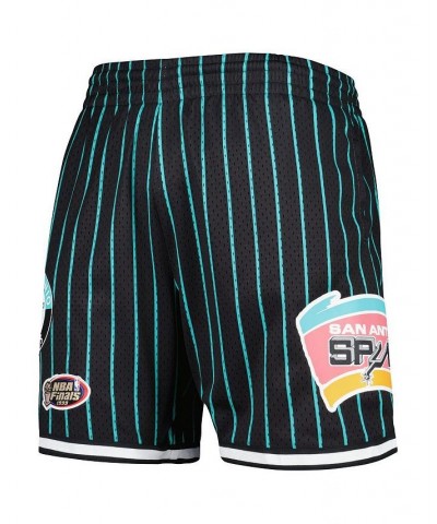 Men's Black San Antonio Spurs City Collection Heritage Mesh Shorts $47.30 Shorts