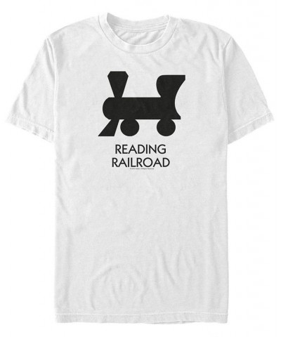 Men's Reading Railroad Short Sleeve Crew T-shirt White $17.15 T-Shirts