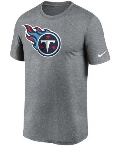 Men's Heathered Charcoal Tennessee Titans Logo Essential Legend Performance T-shirt $17.20 T-Shirts