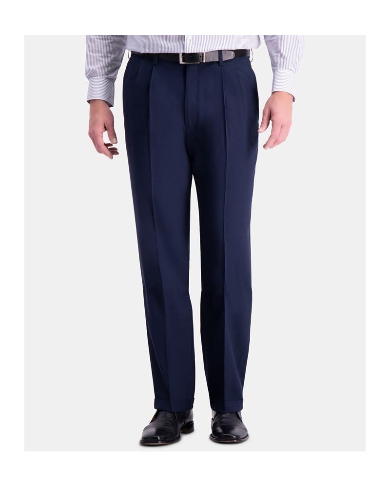 Men's Premium Comfort Stretch Classic-Fit Solid Pleated Dress Pants PD06 $32.99 Pants