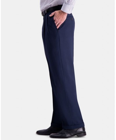 Men's Premium Comfort Stretch Classic-Fit Solid Pleated Dress Pants PD06 $32.99 Pants