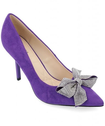 Women's Marcie Rhinestone Bow Pumps PD05 $46.20 Shoes