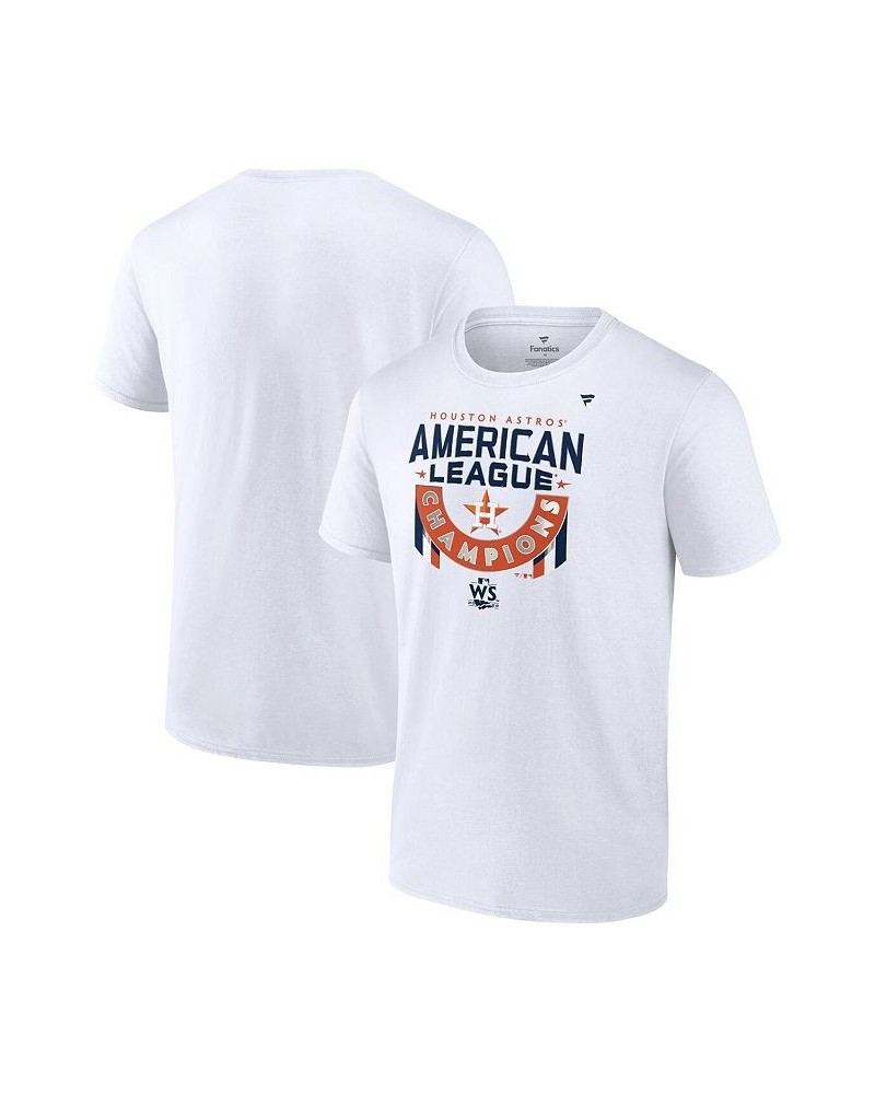 Men's Branded White Houston Astros 2022 American League Champions Locker Room Big and Tall T-shirt $34.19 T-Shirts