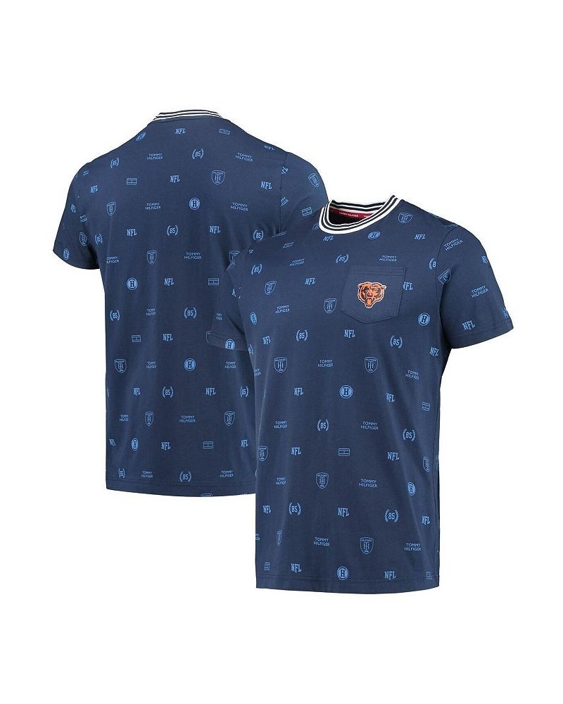 Men's Navy Chicago Bears Essential Pocket T-shirt $21.92 T-Shirts