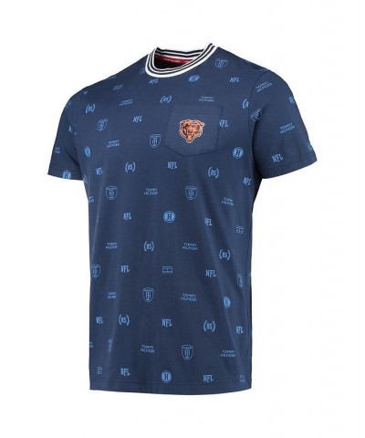 Men's Navy Chicago Bears Essential Pocket T-shirt $21.92 T-Shirts