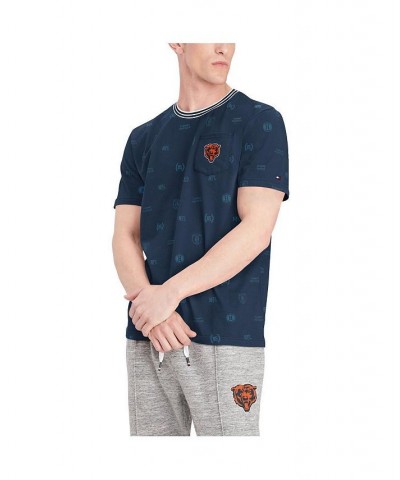 Men's Navy Chicago Bears Essential Pocket T-shirt $21.92 T-Shirts