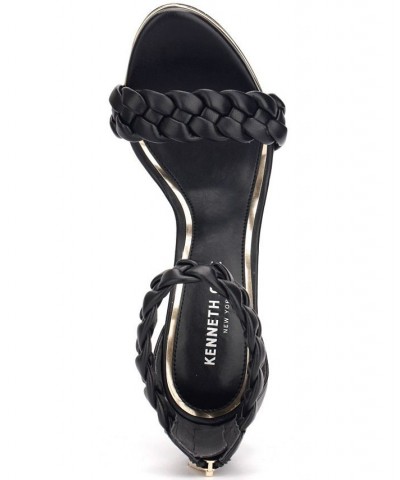 Women's Brooke 95 Braid Dress Sandals Black $53.20 Shoes