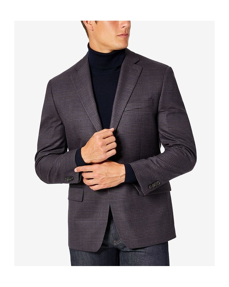 Men's Modern-Fit Pattern Check Sport Coats PD03 $103.70 Blazers