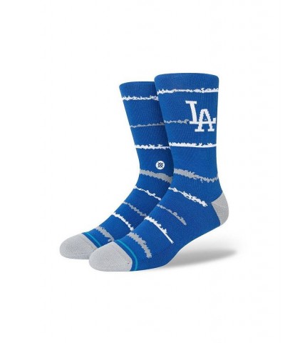 Men's Los Angeles Dodgers Chalk Crew Socks $12.96 Socks